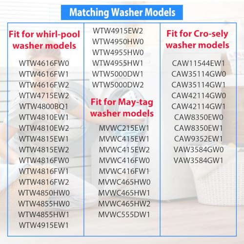 W11210459 W10869799 WTW5000DW1 WTW4816FW2 Washer Water Inlet - Image 6