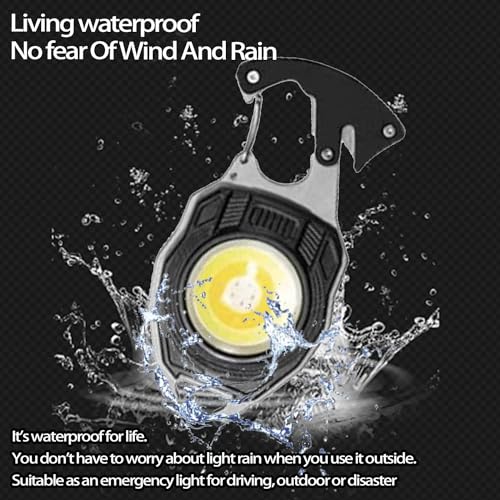 COB Keychain Work Light Flashlight 7 Light Modes 1600Lumen - Image 5