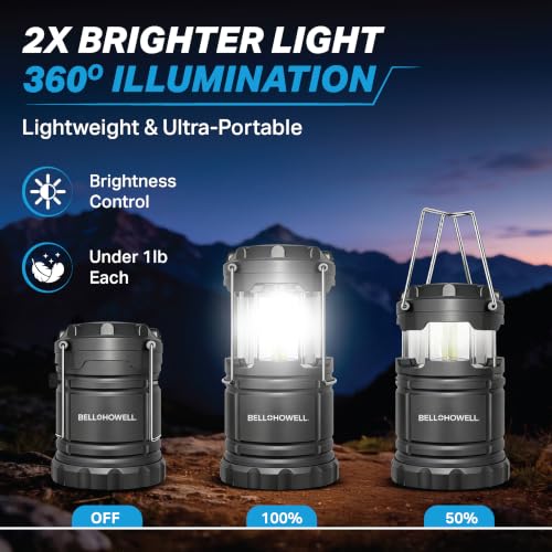 TACLIGHT Multipurpose Camping Lanterns, 4 Pack, Battery Powered - Image 6