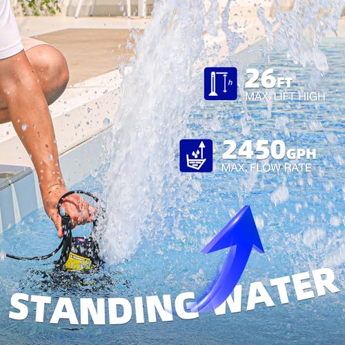 MEDAS Portable Sump Pump for Swimming Pool, Garden Pond - Image 6
