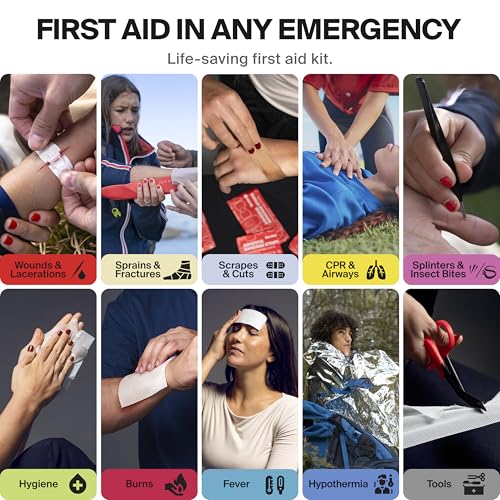 SurviveX Large Pro First Aid Kit, Emergency Kit for 5-6 People - Image 6
