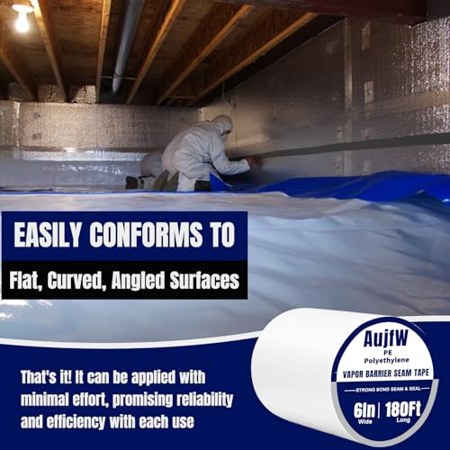 Vapor Barrier Tape, 6" Wide x 180' Long 2 Roll - Image 7