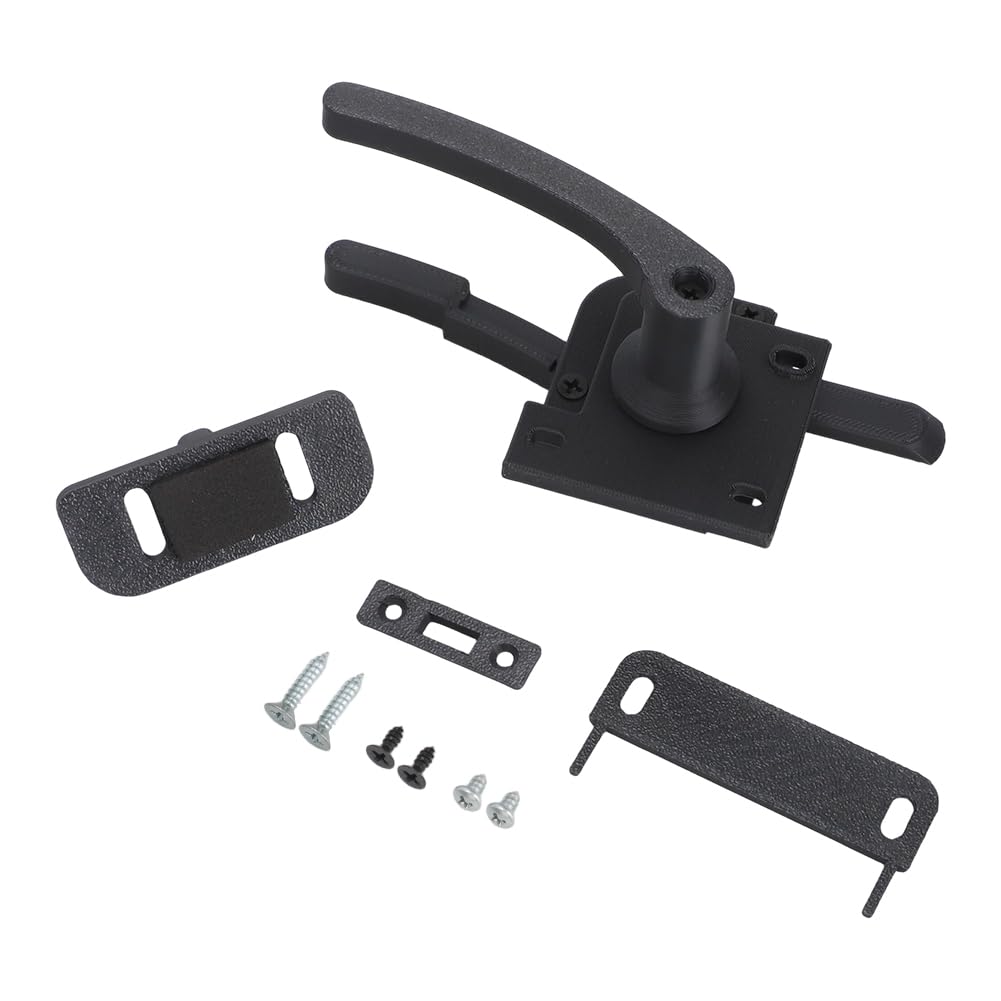 RV Screen Door Handle Kit for Dexter Right Hand Black - Image 1