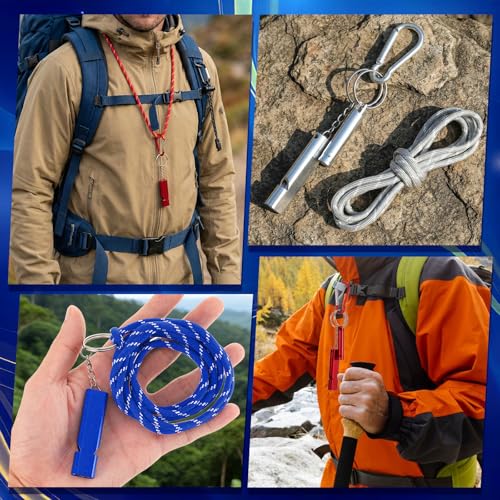 6-Pack Emergency Whistle Survival Loud, Coach Whistle - Image 5