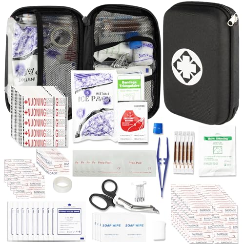 First Aid Kit 277PCS Car Home Camping Essentials Black - Image 2