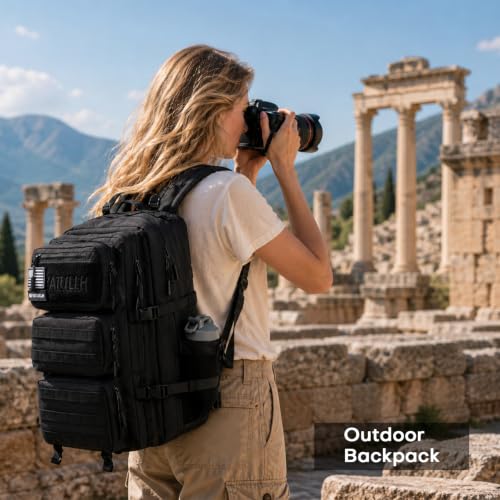 Tactical Military Backpack for Men and Women 55L Large Hiking Bag - Image 3