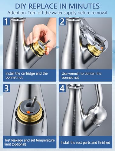 Faucet Cartridge Replacement Compatible with Delta RP50587 DST - Image 5