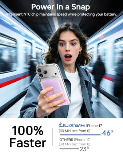 ULiXWH Ultra-Slim 5000mAh Magnetic Wireless Power Bank for iPhone - Image 4