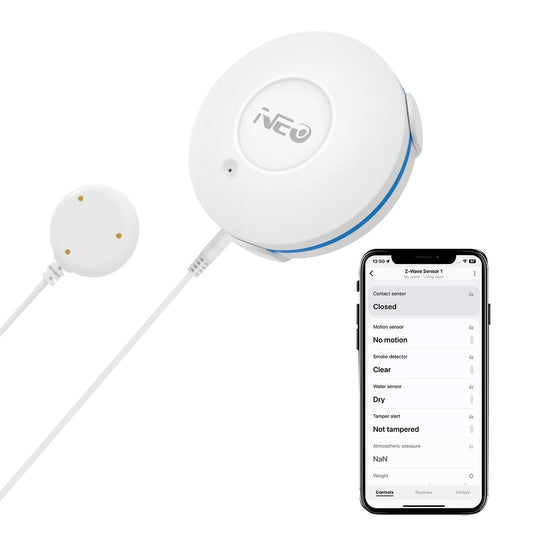 NEO Z-Wave Plus 700 Water Leak Sensor with Probe, Water - Image 1