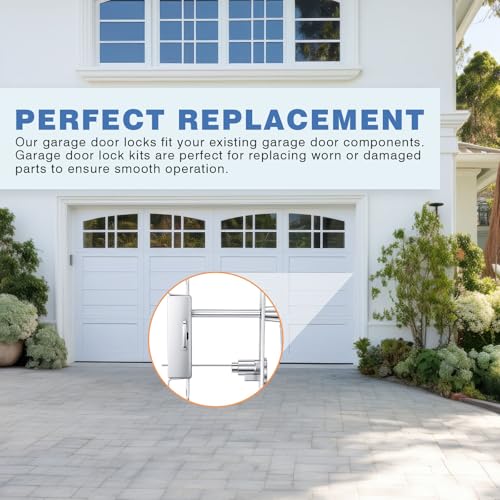 1 Set Garage Door Lock Kit, L-Handle & Keys, Inside Side Latch - Image 7