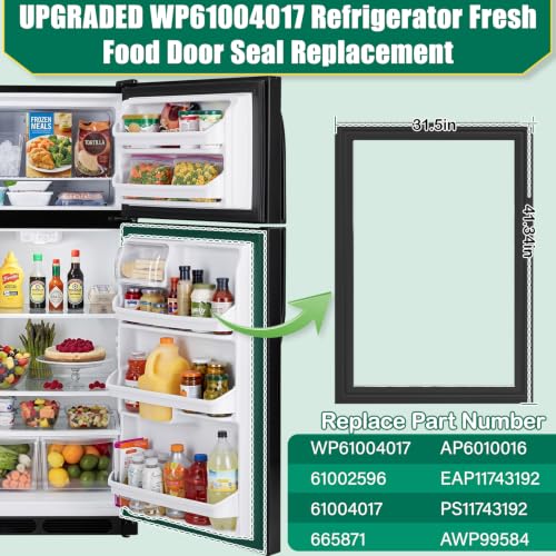 UPGRADED WP61004017 Refrigerator Fresh Food Door Gasket | Home Repair - Image 3