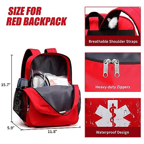 Empty First Aid Backpack Waterproof Emergency Medical - Image 5