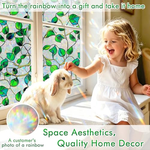Rainbow Stained Glass Window Privacy Film,Heat Blocking Save - Image 4