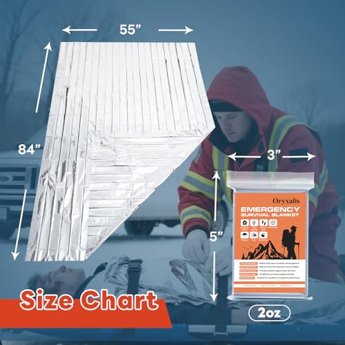 Emergency Mylar Thermal Blankets, 10-Pack Silver Space - Image 3