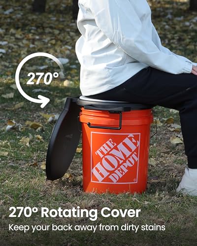 TRIPTIPS Portable Toilet with Soft Cushion, 5 Gallon - Image 7