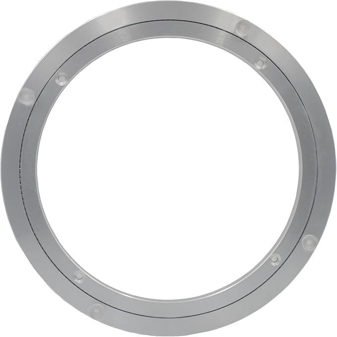 Lazy Susan Non-Slip Bearing Rotating Turntable Bearings Swivel Plate Hardware Aluminum Metal for Dining-Table and Workbench (10 Inchs) … …