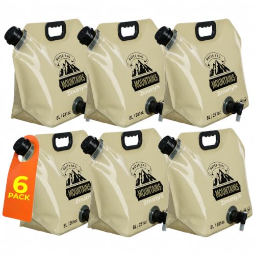 6Pack Collapsible Water Container 8L/2 Gallon Water - Image 2