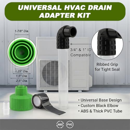 ABS Drain Line Cleaner Adapter, Universal HVAC to PVC AC - Image 6