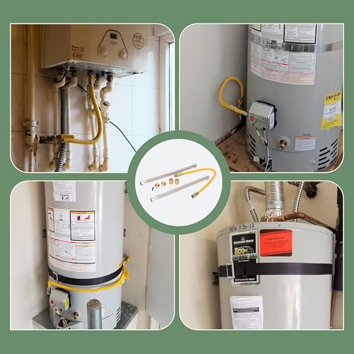 Gas Water Heater Installation Kit – 2 x 18" Corrugated Stainless - Image 7