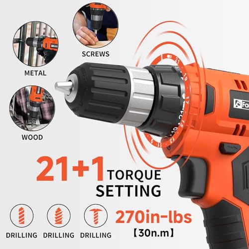 FADAKWALT Cordless Drill Set, 20V Electric Power Drill - Image 5