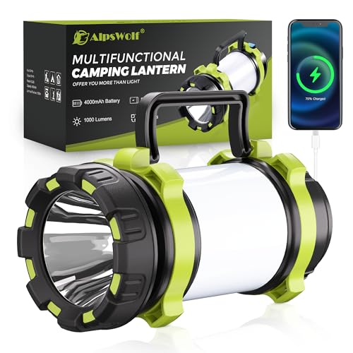 Alpswolf Camping Lantern, Rechargeable Flashlight & - Image 2