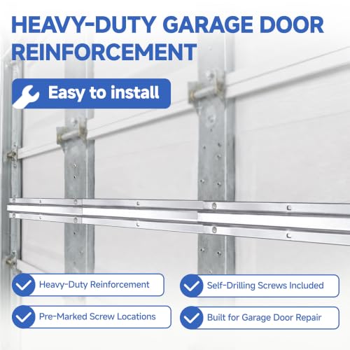 2 Set 9FT Garage Door Strut, Heavy Duty Galvanized Steel - Image 5
