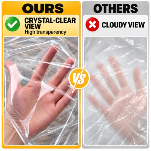8x12ft 16Mil Thick Clear Tarp for Chicken Coop,Chicken Coop - Image 6
