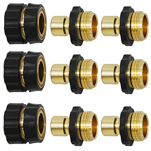 Triumpeek 3/4" Garden Hose Connector, 9 Pieces Garden Hose Quick - Image 2