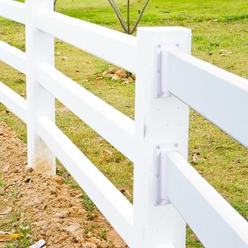 4 Pcs Vinyl Fence Brackets 1.5" X 5.5" External with Screws - Image 7