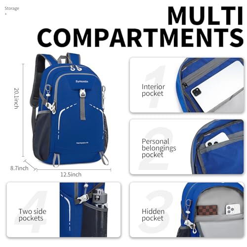 Lightweight Foldable 35L Everyday Backpack, Packable - Image 4