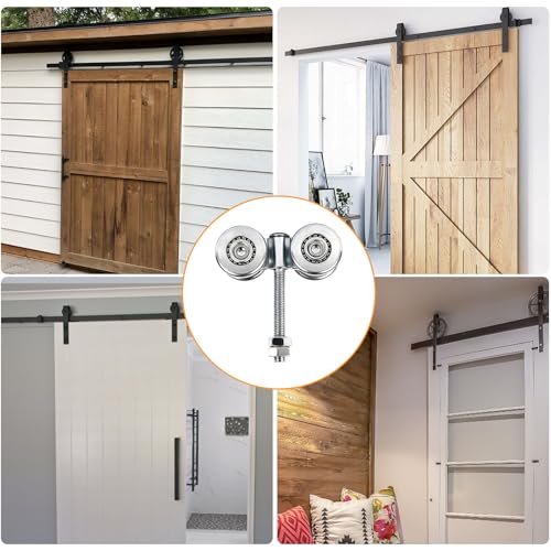2Pcs Heavy Duty Barn Door Rollers - Sliding Door Rollers - Image 4