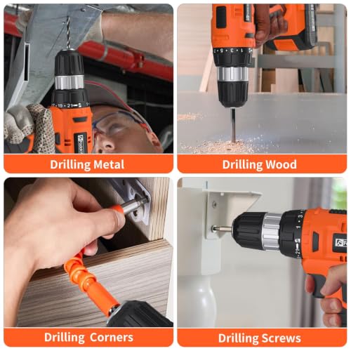 FADAKWALT Cordless Drill Set, 20V Electric Power Drill - Image 8