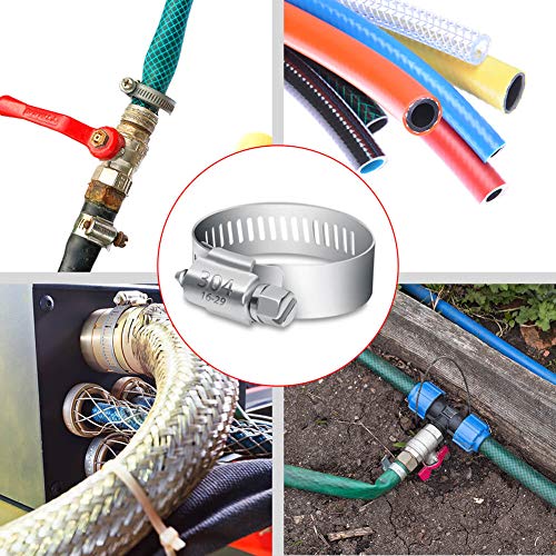 Selizo 40Pcs Hose Clamp Including 7 Sizes Adjustable Pipe | Hand Tools - Image 6