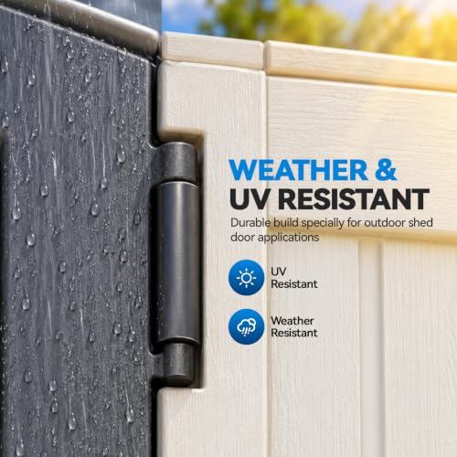3 Pcs Shed Door Replacement Hinges Compatible with Suncast - Image 8