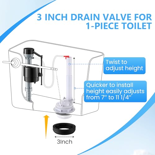 3 Inch Toilet Flusher Replacement Kit, Include 3 Inch - Image 5