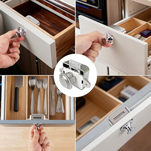 LENKRAD 5 PCS Push Button Pull Catch Lock RV Camper - Image 5