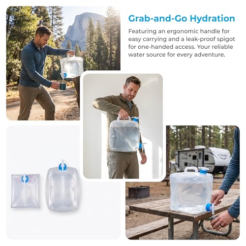 BEWBBAT 2 Pack 5.3 Gallon Collapsible Water Container - Image 8