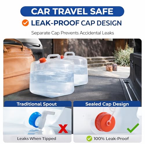 BPA Free Collapsible Water Container Jug with Spigot - Image 6