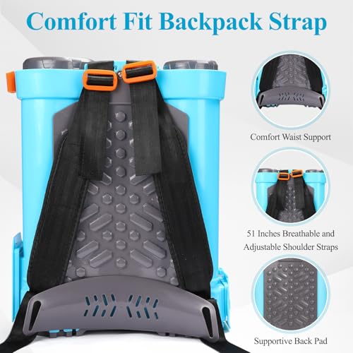 Battery Powered Backpack Sprayer 4 Gallon with Auto-Mixing - Image 8