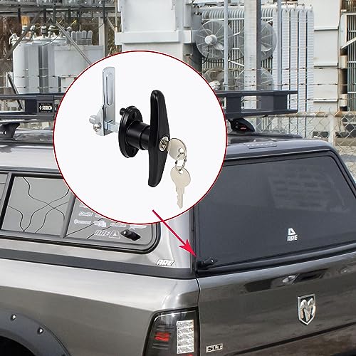 Keyed-Alike Locking T-Handle Kit for Truck Camper Shell/Cap & - Image 7