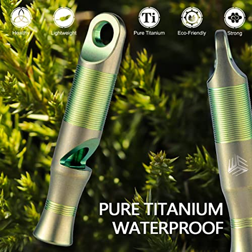 WeKnife Titanium Emergency Whistle Survival Loud, with Paracord - Image 3