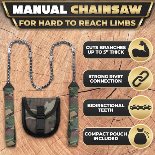 High Limb Rope Saw for Trees, 25.5" Cable Saw with 11 Teeth - Image 5