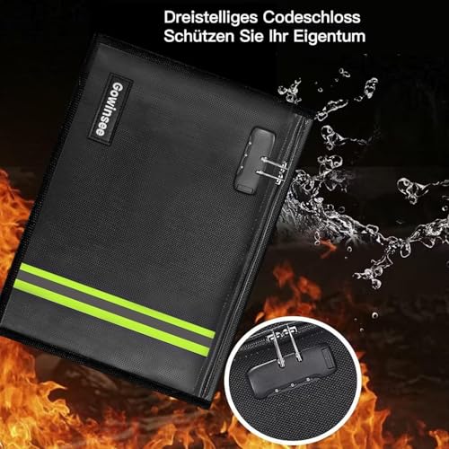Improves Fireproof and Waterproof Bag, Briefcase with Lock (38 x - Image 4