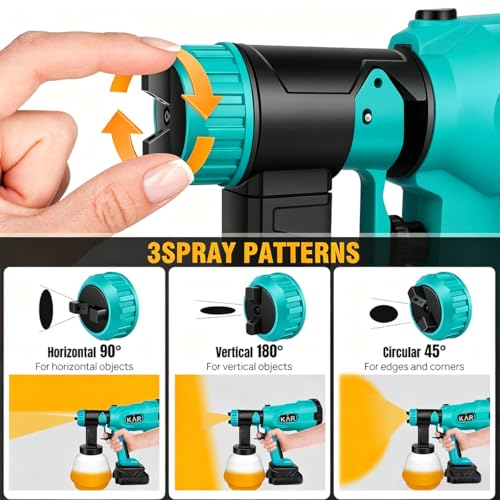 Cordless HVLP Electric Paint Sprayer for Makta 18V Battery - Image 5