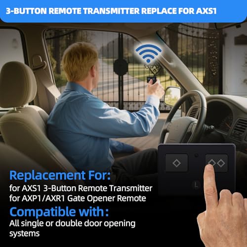 3Pack Gate Opener Remote Replace for AXS1, 3-Button Transmitter - Image 4