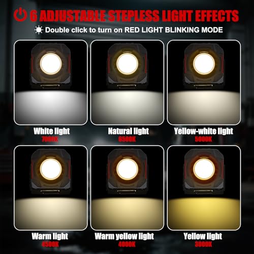 SUNPRO Magnetic Job Site Light Rechargeable FloodLight - Image 3