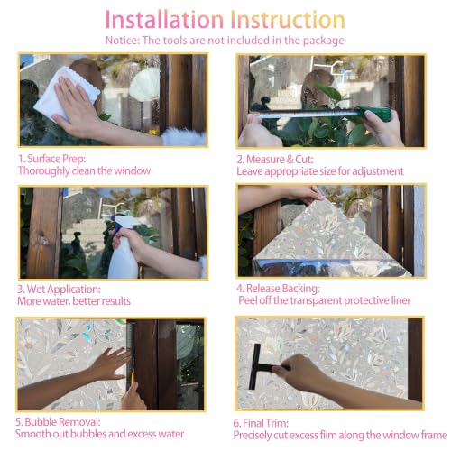 Hilarious Privacy Window Film, Tulip Window Vinyl - Image 5
