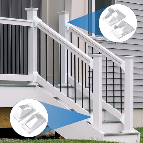 4 Pcs Vinyl Fence Brackets 2" X 3.5" Classic with Screws - Image 7