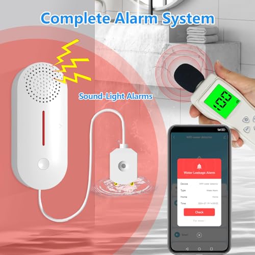 Water Detector Alarm, Smart Water Sensor Alarm Water Leak - Image 3