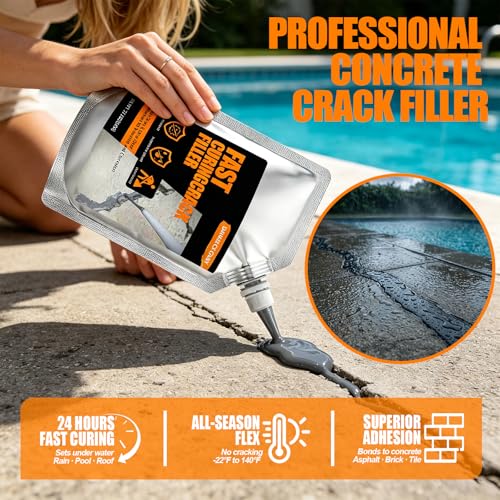 Concrete Crack Filler 6 PACK, Self-Leveling Cement Crack Repair - Image 4